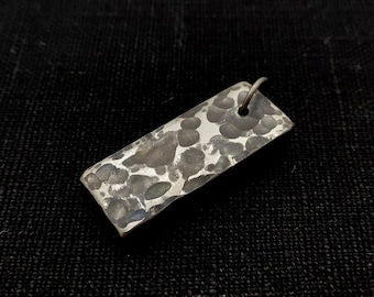 Handmade Forged Titanium Pendant, Hypoallergenic Necklace