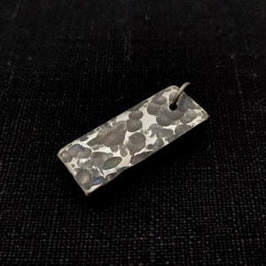 Genuine forged titanium vertical bar pendant, lightweight titanium pendant, Hypoallergenic jewelry, titanium jewelry,Titanium steel necklace