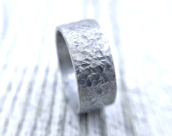 Distressed Aircraft Grade Aluminum Ring - A Unique Gift for Pilots and Aviation Enthusiasts, Aviators gift, Engineering Gift, Airplane Gifts