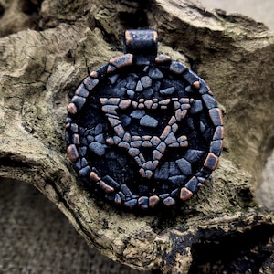 Alchemy earth symbol necklace, Alchemist necklace, Witchy necklace, Alchemy necklace, Earth symbol pendant, Elemental alchemy