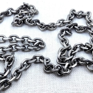 Genuine Titanium Chain. 28 Inches Brutalist Industrial Jewelry