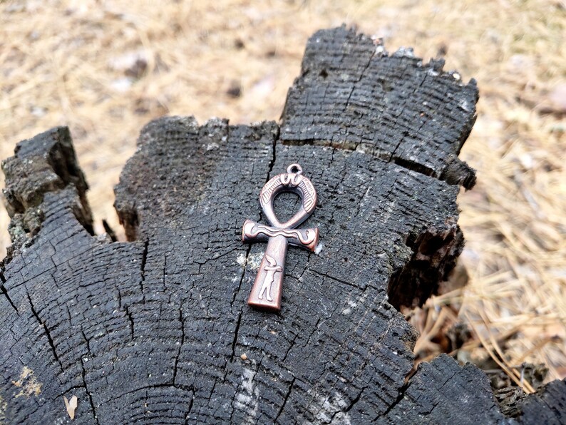 copper ankh necklace