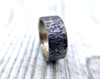Hand-Hammered Distressed Bronze Ring - A Simple and Timeless Statement of Artisan Craftsmanship, Vintage ring