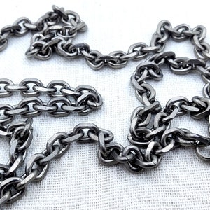 Genuine Titanium Chain. 28 Inches Brutalist Industrial Jewelry