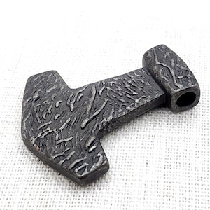 Thors hammer necklace, Mjolnir pendant, Hand forged pendant, Mjolnir necklace, Hammer necklace, Norse pagan jewelry, Odin pendant