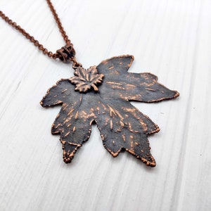 Maple leaf necklace, Nature jewelry, Nature leaf pendant, Autumn necklace, Leaf jewelry, Real leaf pendant,