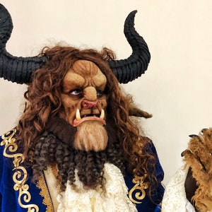 Handmade Beast Prosthetic Kit – Horned Monster Makeup, Fantasy FX Transformation, Fangs
