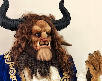 Handmade Beast Prosthetic Kit – Horned Monster Makeup, Fantasy FX