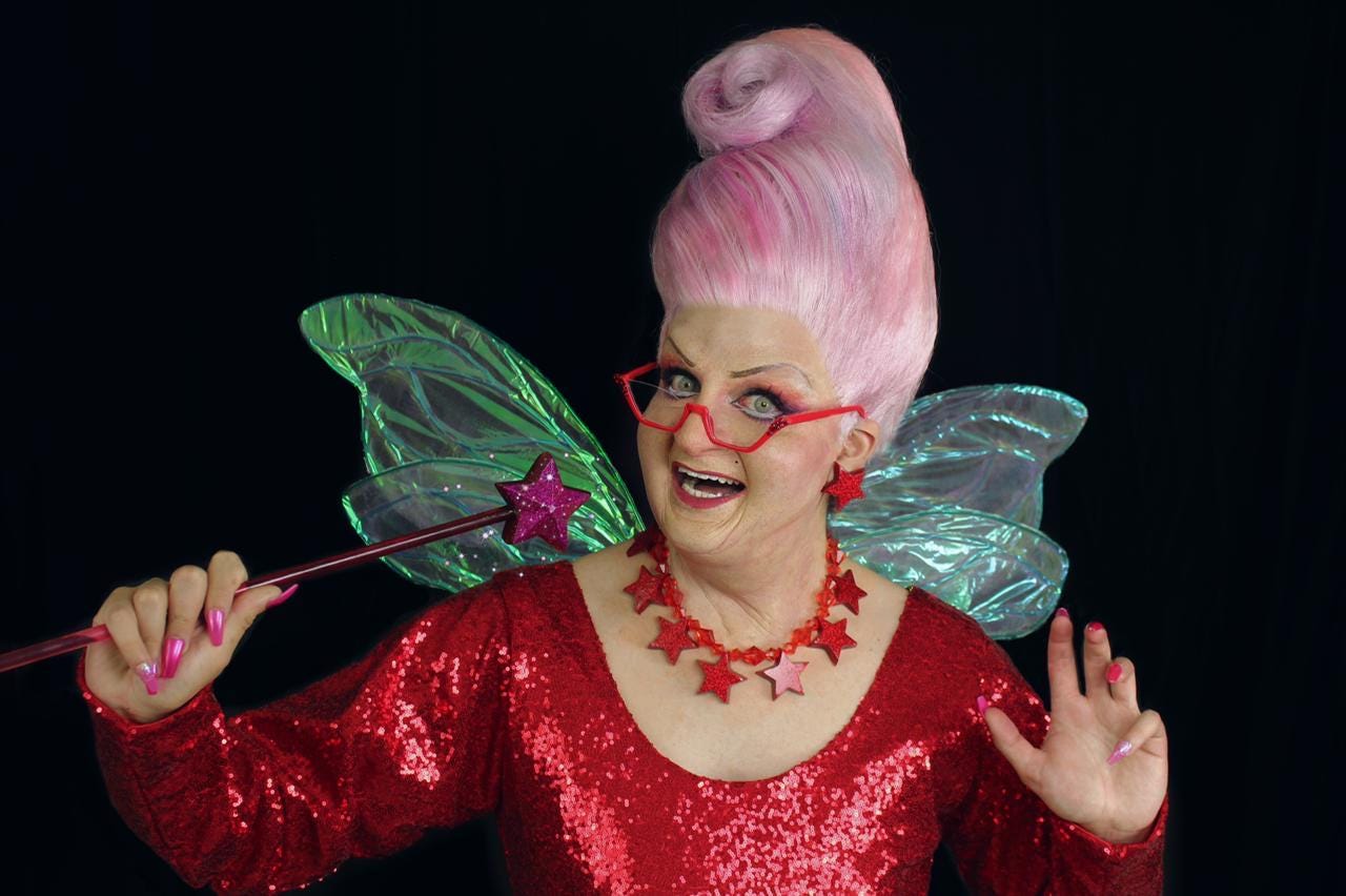 sachin and babi light blue dress Fairy Godmother Shrek Costume main image 0
