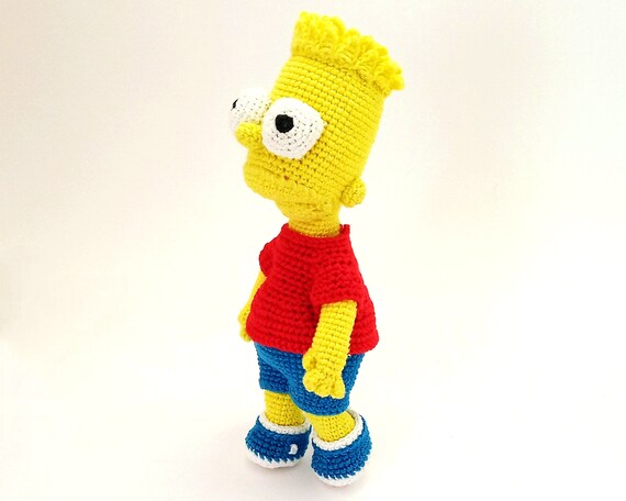 Amigurumi Crochet Pattern Bart Simpson Cartoon Character From Etsy