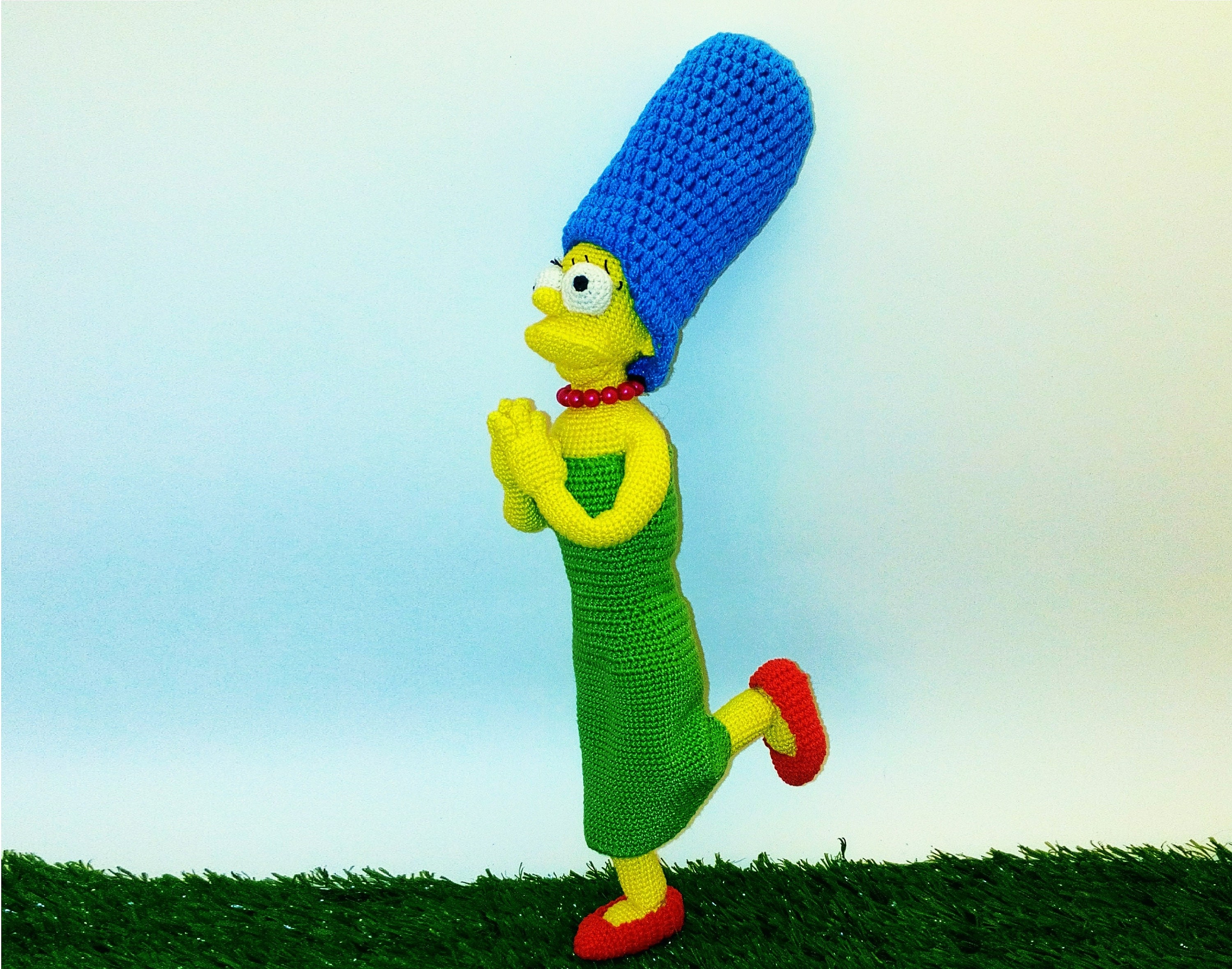 Amigurumi Crochet Pattern Marge Simpson Cartoon Character Etsy