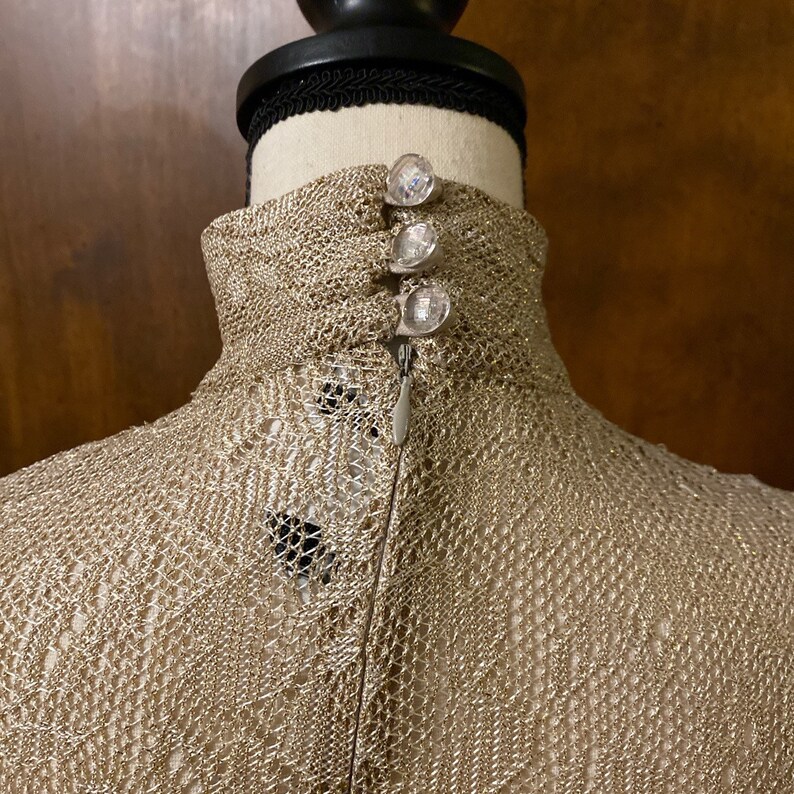 gold sparkle turtleneck