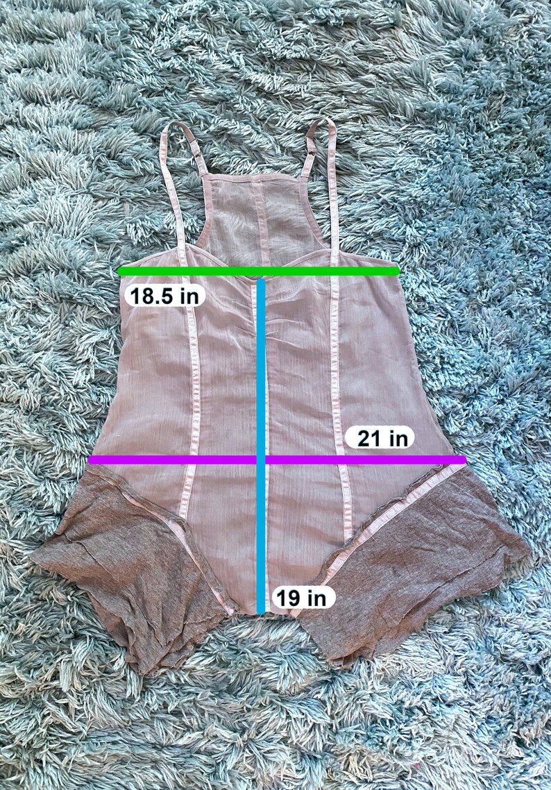Gray Boho Sheer Slip w Jersey Trim