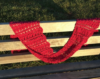 Fan Me Crochet Scarf