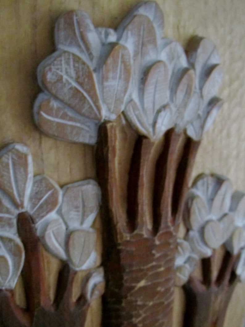 Tree, wall relief trees, wood painting image 4