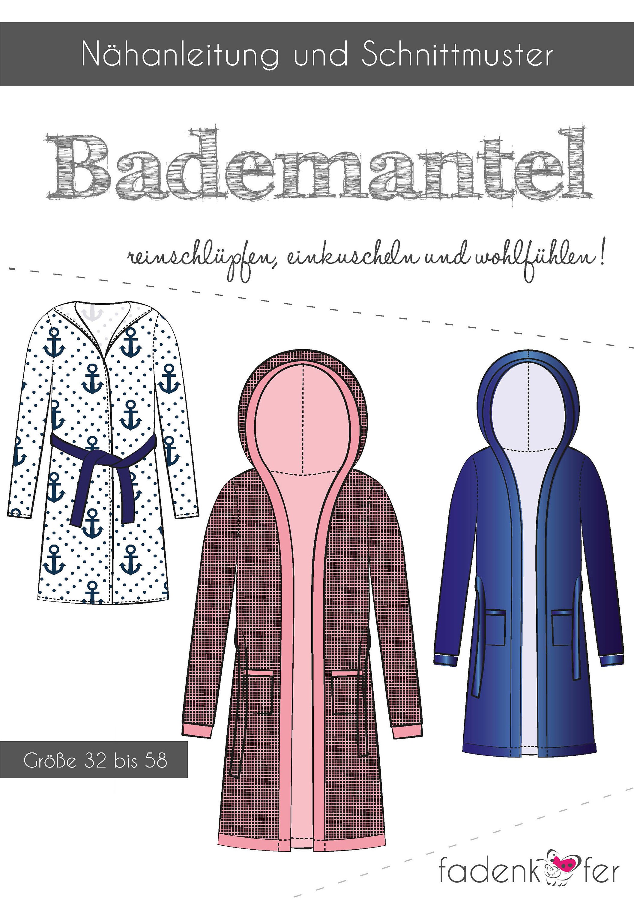 Women's Bathrobe Cuddly Sewing Pattern and Sewing Etsy