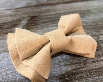 Vintage Yellow Bow tie OR Hair Bow