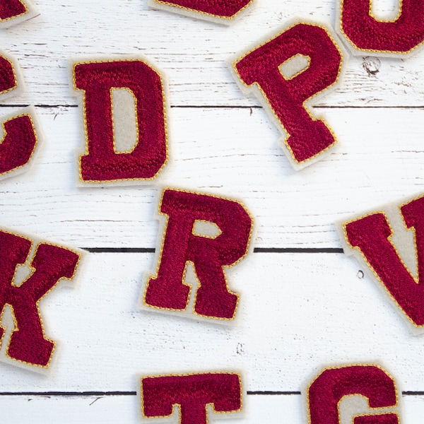 Letterman Patches Etsy