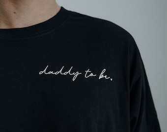 DADDY TO BE partner shirt white/black