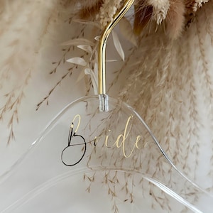 Premium clothes hanger personalized, bride Bride Groom image 1