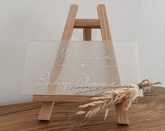Personalized table display easel | Baby shower