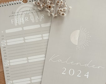 Kalender 2024 | Wandkalender | Familienplaner | Partnerkalender