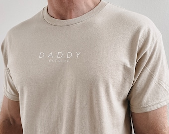 DADDY Shirt | personalized with year | beige