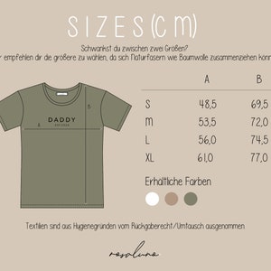 DADDY Shirt personalized with year olive green, size S image 4