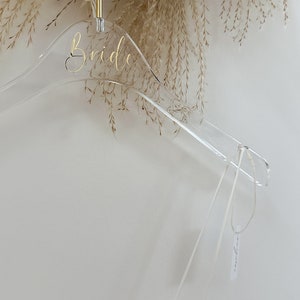 Premium clothes hanger personalized, bride Bride Groom image 2