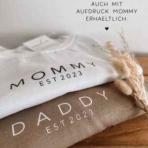 DADDY Shirt personalized with year olive green, size S image 6