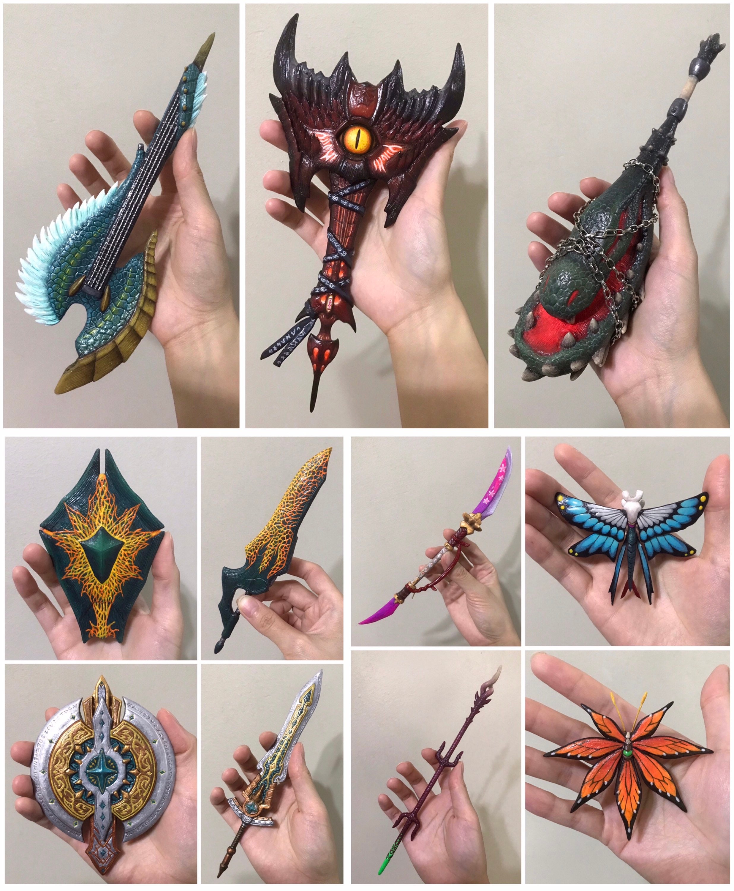 モンスターハンター武器ミニレプリカ - Etsy 日本