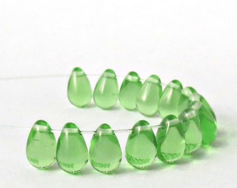 9 mm Tschechische Glastropfen Perlen zur Schmuckherstellung, 20 Stück oder 100 Stück