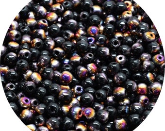 200 Perles Facettes Bohême 4mm - Crystal Picasso, Preciosa, Neuf