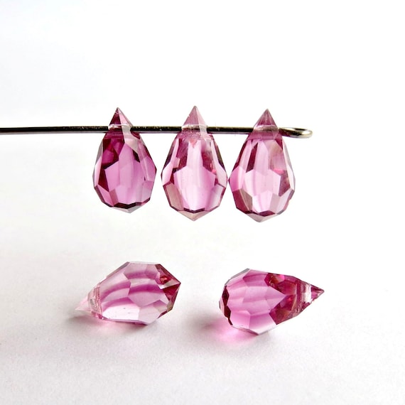 Pcs DIY Jewellery Czech Crystal Glass Faceted Bicone Beads 4mm Dull Magenta 75