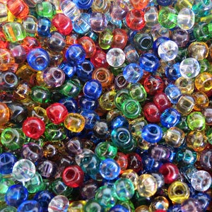 6/0 Bunte Durchscheinend Tschechische Glas Rocailles Mix Preciosa Kleine Tschechische Perlen