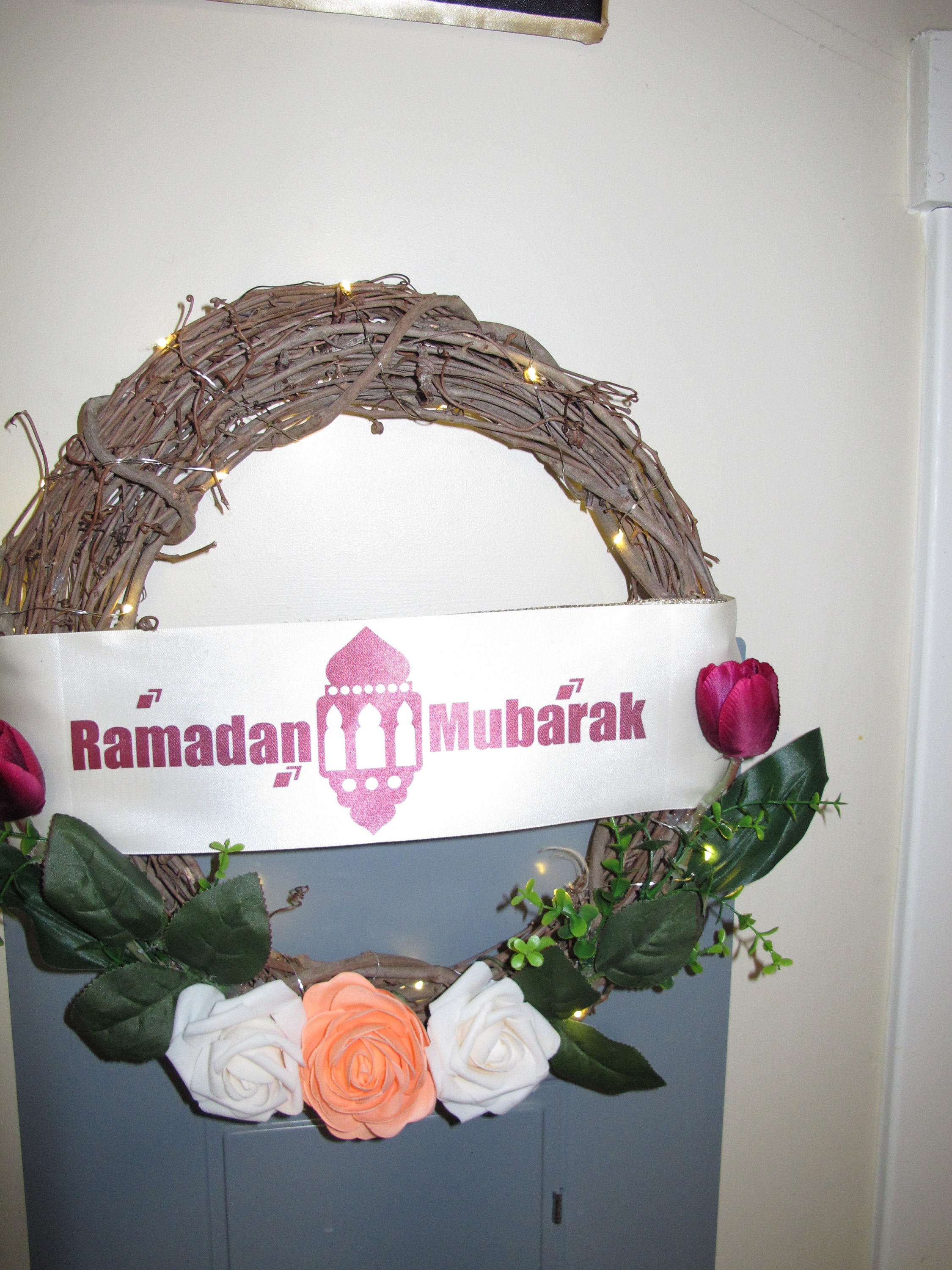 Ramadan wreath Islamic Wreath Eid wreath Islamic wall Etsy