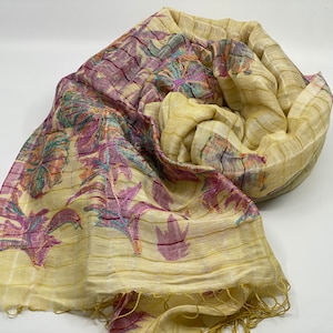 Summer silk scarf