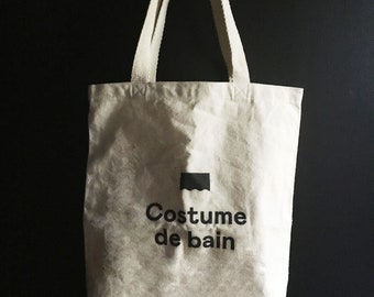 tote bag, canevas, bag, sac épicerie, merch, pratique, costume de bain, shower curtain, rideau de douche, sac réutilisable