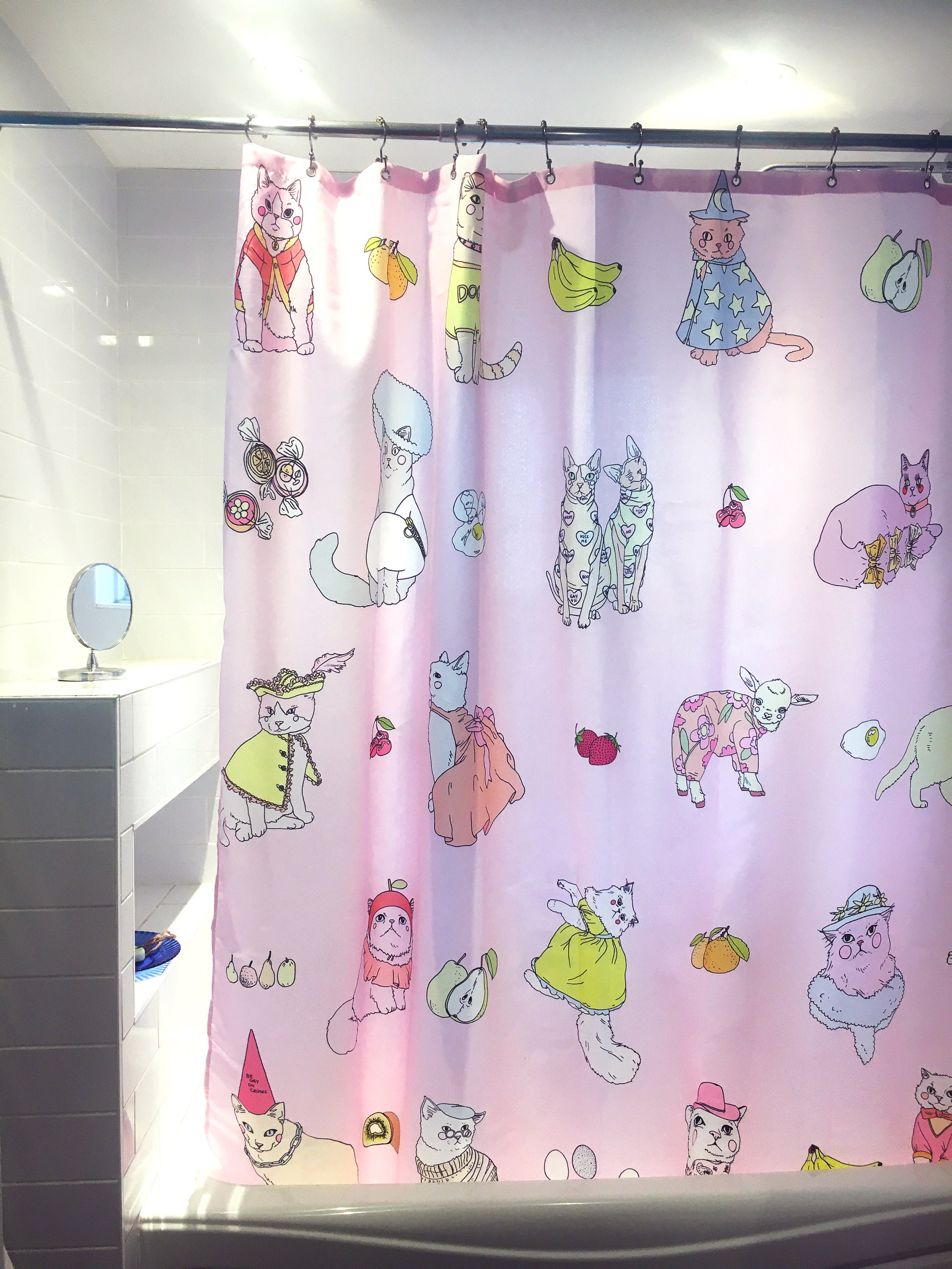 Shower Curtain L-180*180cm Winnie the Pooh Bathroom Decor Winnie the Pooh  Aesthetic Modern Fabric Waterproof Shower Curtain Set with Hook