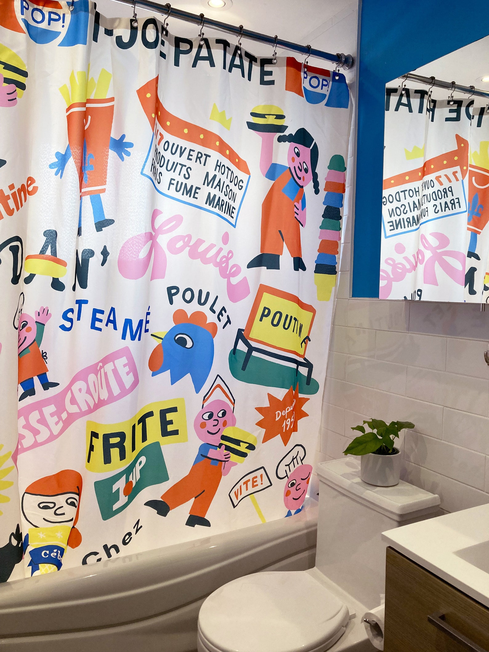 Funny Shower Curtain With Unique Pattern Water Resistant and - Etsy