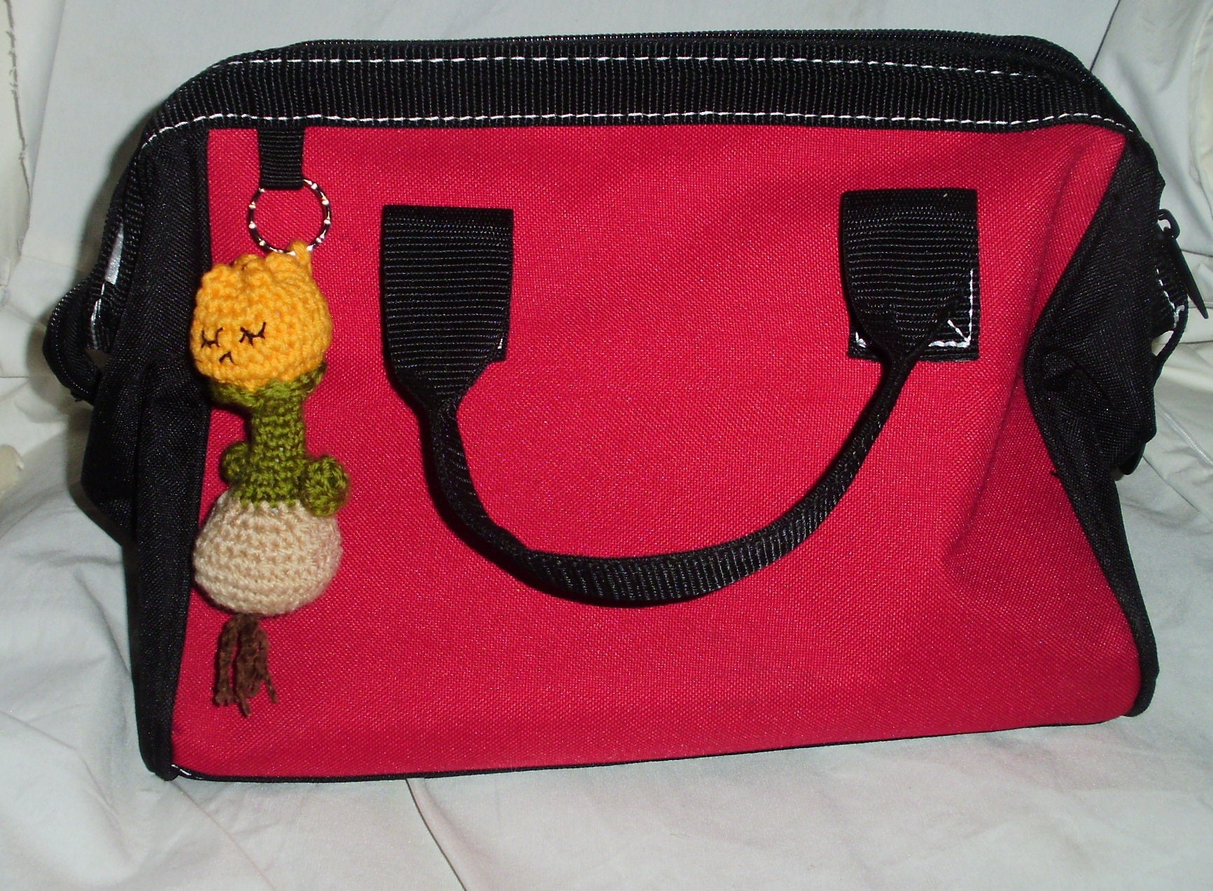 Schlüsselanhänger Tulpe Tulpenzwiebel gehäkelte Blume | Etsy