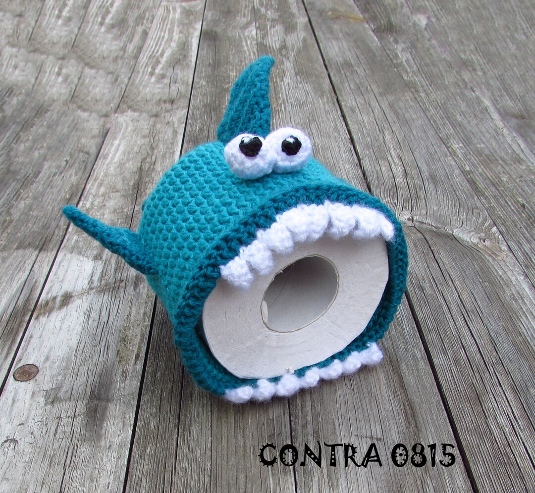 Shark Toilet Paper Hat Shark Toilet Paper Hat Fish for the Etsy