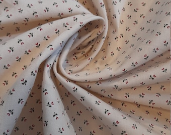 Dirndlschürze beige, Baumwollschürze Blumen,