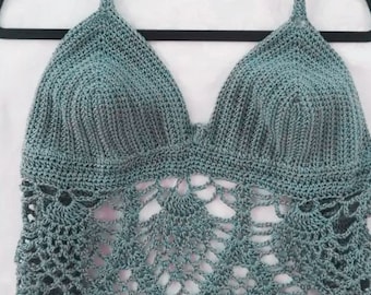 Boho Festival Bikini Crochet Top Pattern