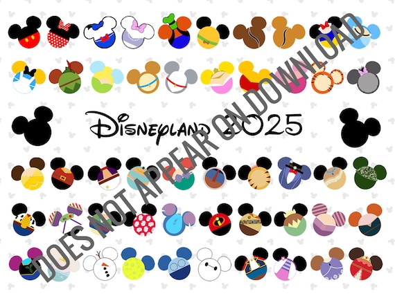 ディズニーランド サイン帳 2025 年と 2026 年 - デジタル