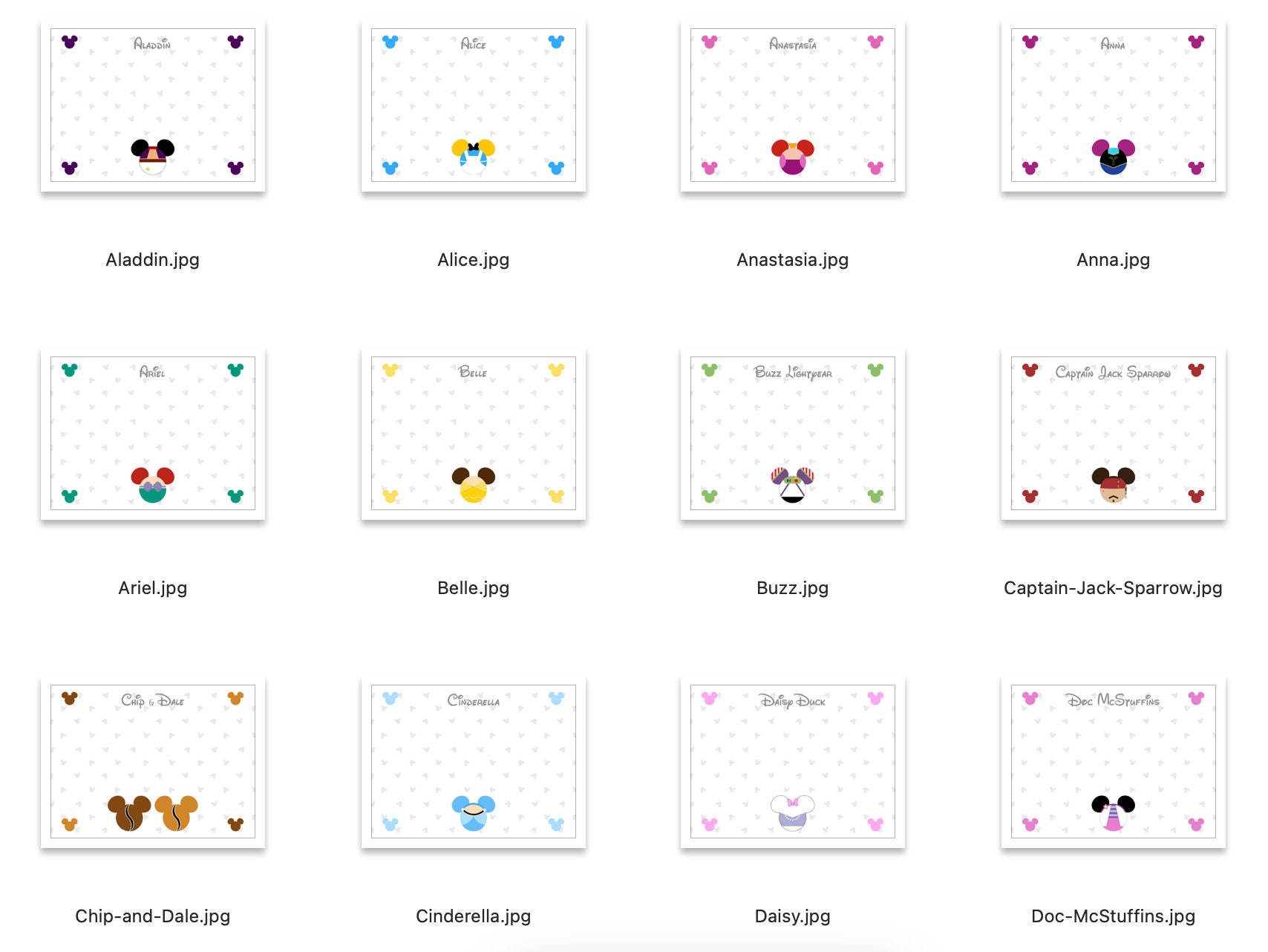 WDW Disneyworld Character Autograph Book 2024 and 2025 Digital Files Etsy