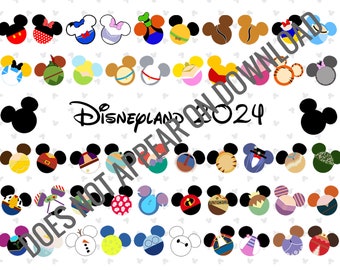 Carnet d'autographes Disneyland 2024 et 2025 - fichiers numériques