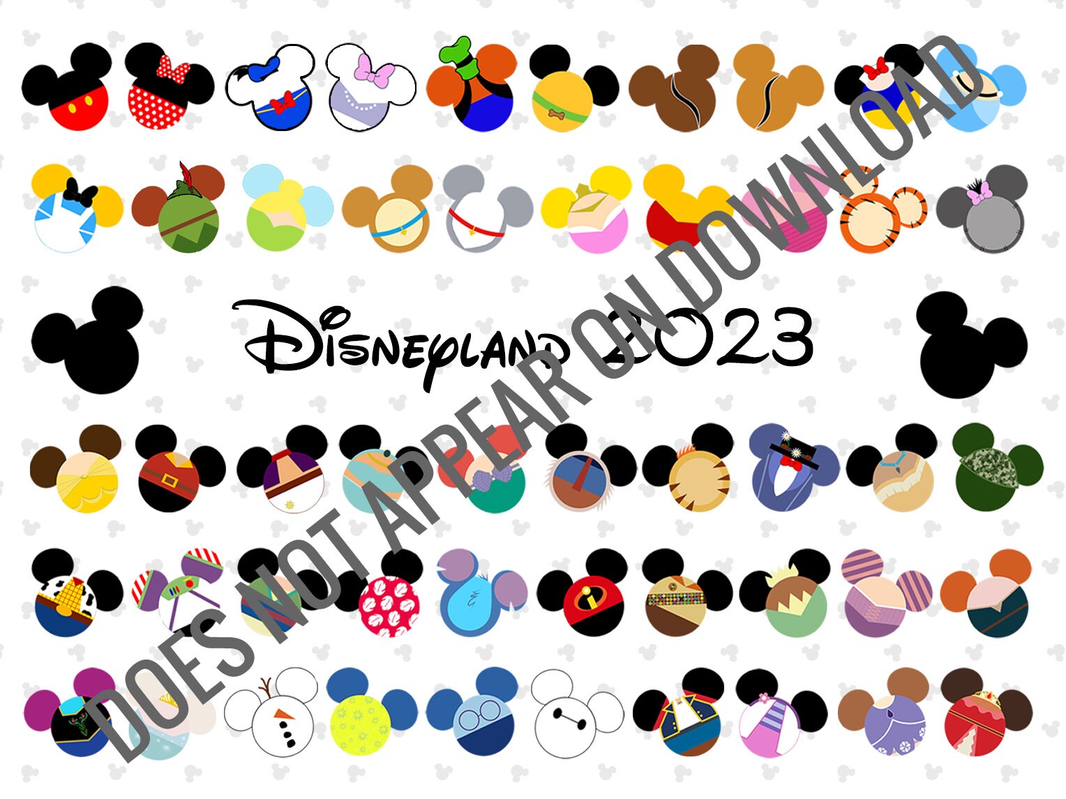 Disneyland Autograph Book 2023 and 2024 Digital Files (Instant Download