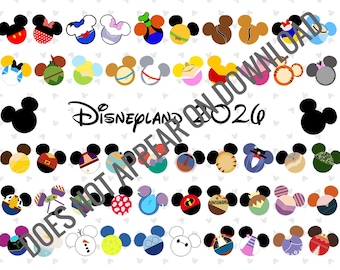 Disneyland autograph book 2025 and 2026 - digital files