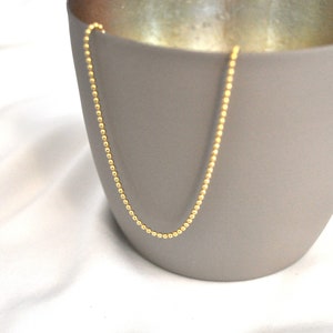 Pure | Ball chain made of gold-plated 925 sterling silver | Gold chain | Gift women | Birthday gift woman | Gold chain | Silver chain